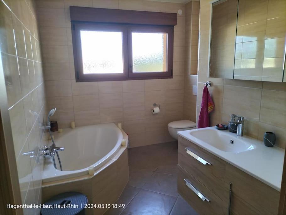 Apartment Einliegerwohnung Hagenthal-le-Haut Bagian luar foto